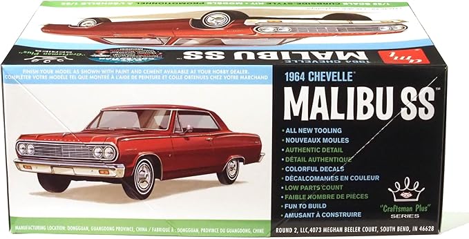AMT 1964 Chevy Chevelle Malibu Super Sport Craftsman Plus 1:25 Scale Model Kit