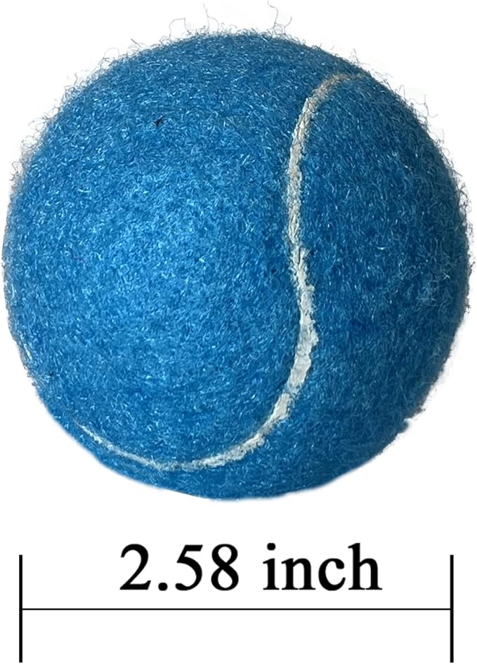 HiBallBall 12-Pack Practice Tennis Balls for Beginners & Dogs - Reusable Mesh Carry Bag Included - Ideal for Tennis Training, Pet Play, Fetch