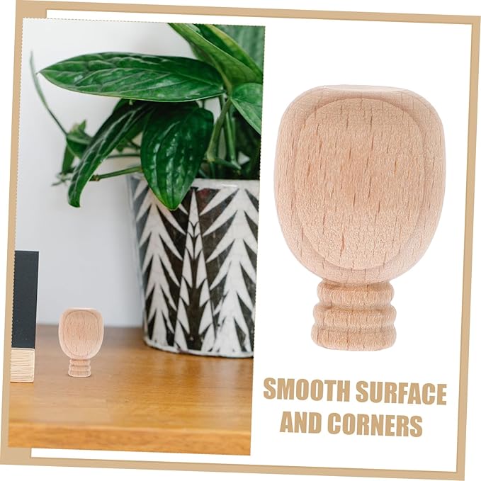 LALAFINA 10pcs Unfinished Wooden Wine Bottle Ornaments Mini Wood Crafts DIY Blank Paintable for Decorative Projects