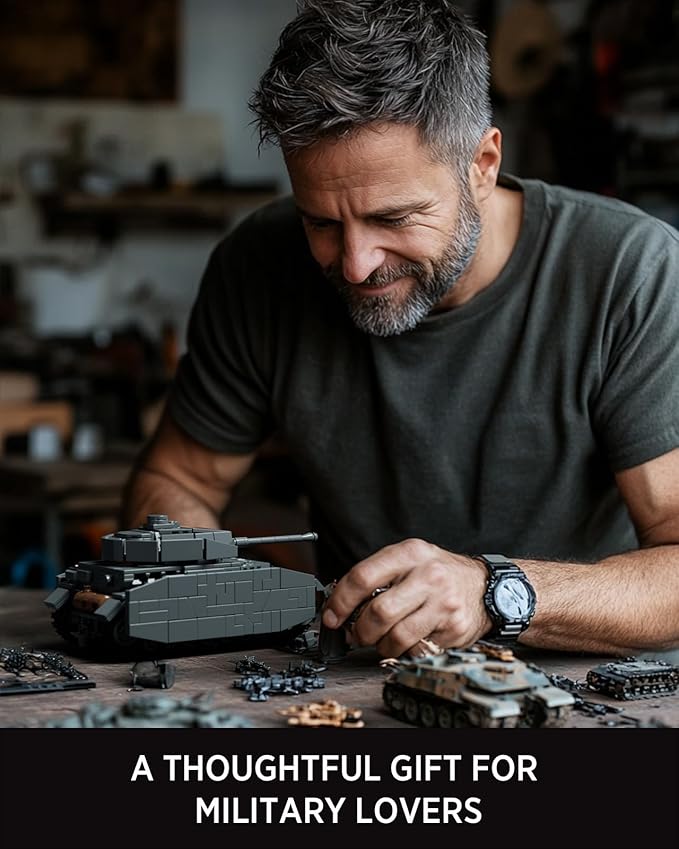 Nifeliz Panzer IV G Military Tank Building Set for Adults, WW2 Collectible German Pz.Kpfw. IV G Army Model Toy to Build and Display, Ideal Gift for Military Fans (1,006PCS, NF10312)