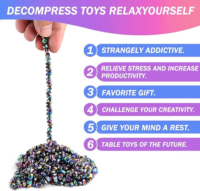 550pcs Desk Fidget Toys for Adults,Stress & Anxiety Relief, Sensory Fidget Toys for Office, ADHD, Autism,Ideal Gift (Colorful)