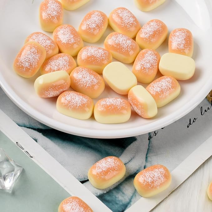 50PCS Mini Bread Resin Bakery Bread Artificial Food Model for DIY Accessories Craft Mini Home Kitchen Decor Display Props