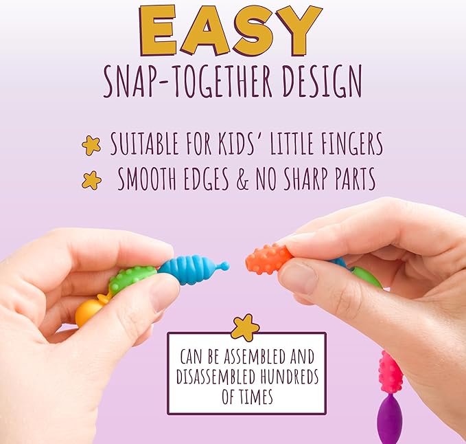 Orian Pop Beads Jewelry Kit for Girls – 550+ Colorful Snap Beads to Create Bracelets, Necklaces & Rings, Fun DIY Set with Unicorn Gift Bag, Ages 3+