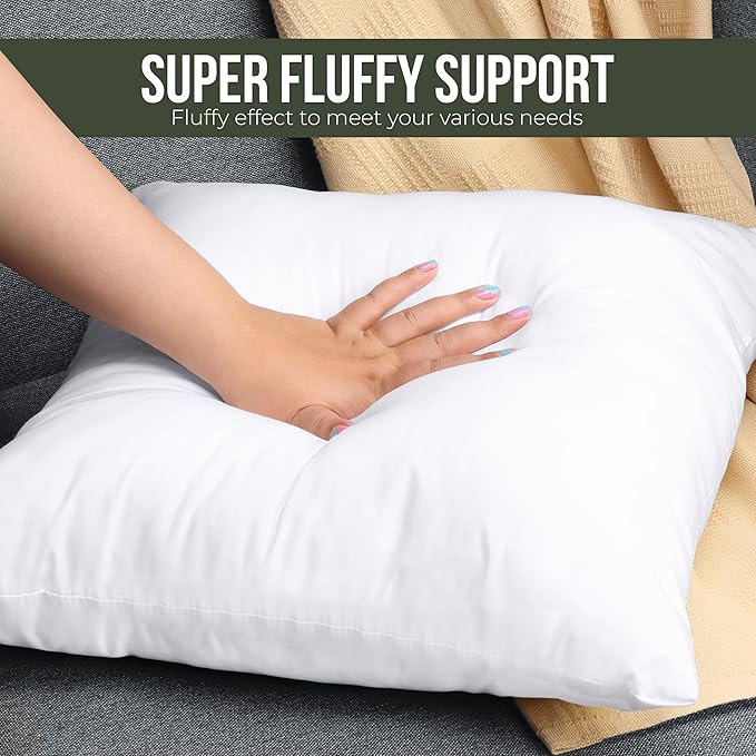 Utopia Bedding Throw Pillows (Set of 1, White) – 26 x 26 Inches Down Alternative Pillows for Bed, Sofa, and Couch - Fluffy Decorative Stuffer Pillow for Indoors & Outdoors
