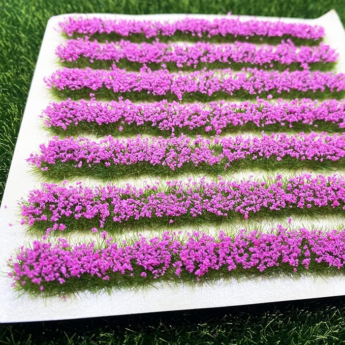 Cayway 3MM Static Grass Tuft Model Grass Tufts Terrain Model Kit Resin Static Scenery Model Miniature Shrubs Bushes and Tweezers for Train Landscape Railway Artificial Grass Modeling