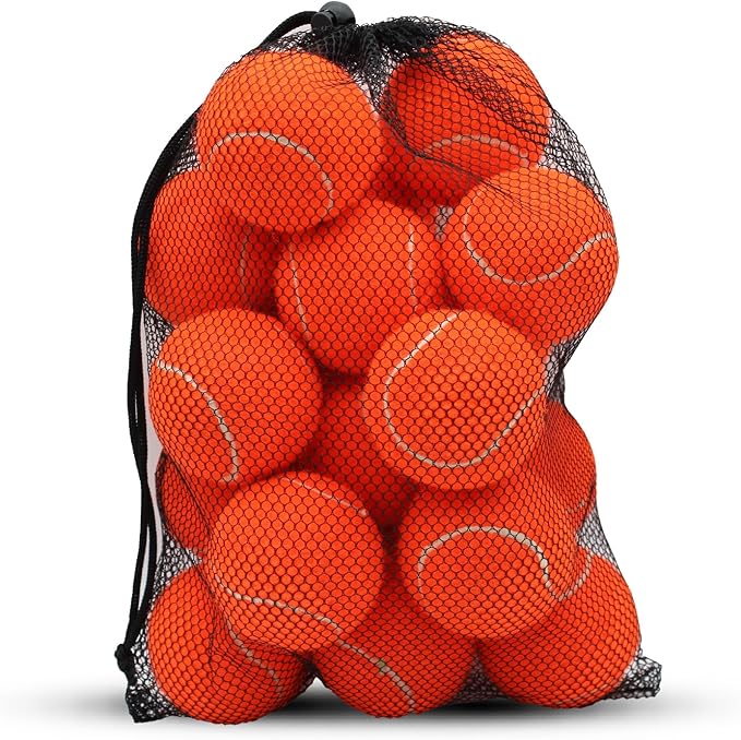 SHYUJAJIE Tennis Balls, 20 Pack Training Tennis Balls,High Elasticity Practice Tennis for Beginner, Exercise Playing Balls for Pet Dog