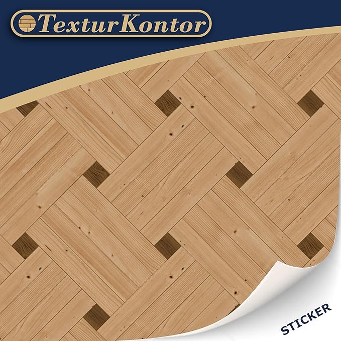 3 Sheets Self-Adhesive Dollhouse Flooring 1:12 Scale (Basket Weave Parquet)