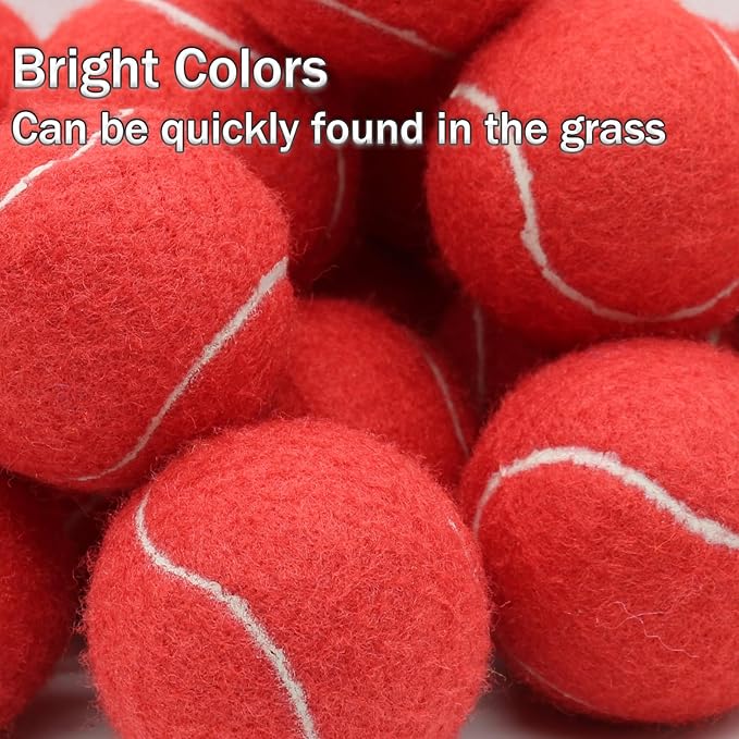 SHYUJAJIE Tennis Balls, 20 Pack Training Tennis Balls,High Elasticity Practice Tennis for Beginner, Exercise Playing Balls for Pet Dog