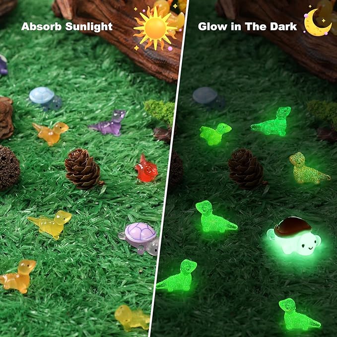 56PCs Mini Resin Animals, Turtles Lizard Axolotls, Mini Resin Figures to Hide Around The Office Home Garden Dollhouse