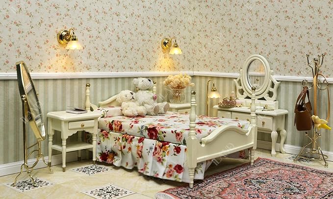 iLAND Originality Dollhouse Wallpaper 39 * 15.7 inch, Dollhouse Accessories on 1:12 Scale or 1:6 Scale (Early Summer)