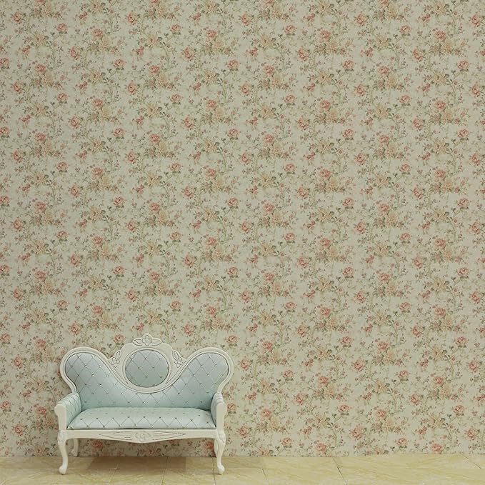 iLAND Dollhouse Wallpaper, Nice 1/12 Scale Accessories & 1/6 Scale Accessories for DIY Dollhouse Décor, 39 * 15.7inch Beautiful Doll House Wall Paper w/Harmonious Proportions & Realistic Touch