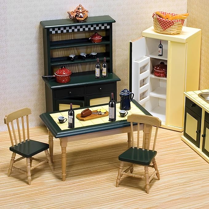Simarro Dollhouse Wine Bottles - 10pcs Miniature Red Wine Bottles for Model Window Display