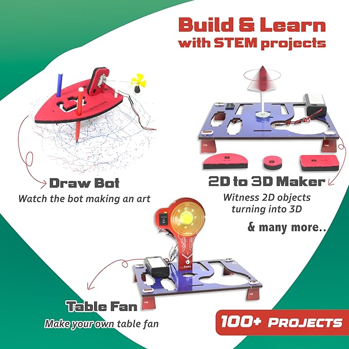Butterfly EduFields 100+ STEM Toys for Ages 8-13 Boys Girls | STEM Projects kit for Kids 6 7 8 9 10 12 Years | Motor Machines - Robotics & Engineering Toys | Gifts for Smart Kids