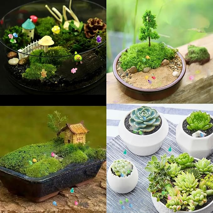 200PCS Mini Turtle Decor for Dollhouse Resin Tiny Turtles for Crafts Micro Miniature Turtle for Fairy Garden Dollhouse Micro Landscaping Decoration