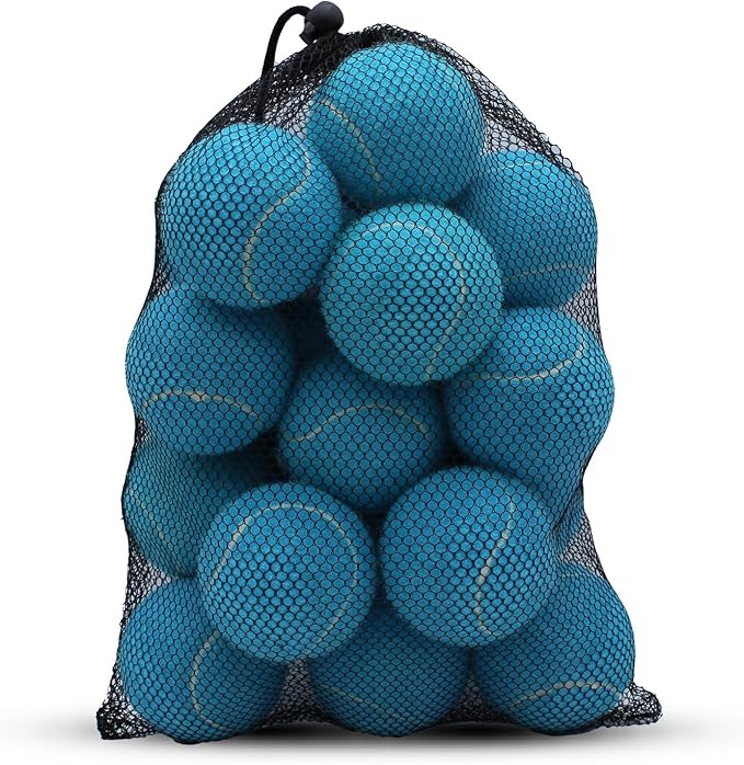 SHYUJAJIE Tennis Balls, 20 Pack Training Tennis Balls,High Elasticity Practice Tennis for Beginner, Exercise Playing Balls for Pet Dog