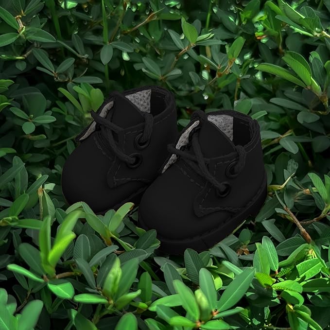 Compatible with Labubu Doll Shoes for 17cm Doll,Shoes Used for Labubu Accessories(GB-Black)