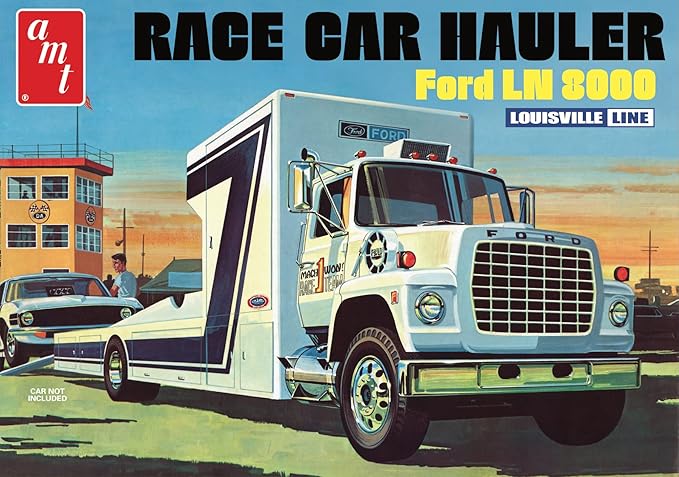 AMT Ford LN 8000 Race Car Hauler 1:25 Scale Model Kit