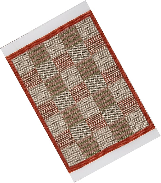 Dollhouse Decoration Accessories Miniature Carpet Floral Print Vintage Woven Rugs Miniature Turkey Rugs 1/12 Scale Furniture Accessories (Variation)