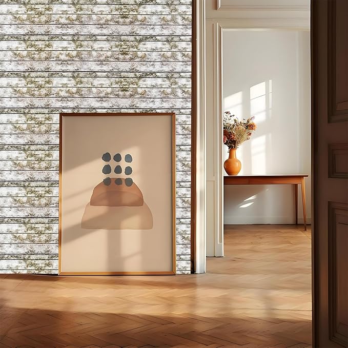 3 Rolls Miniature Dollhouse Wallpaper and Flooring Peel and Stick Mini Moss Brick Tape Stickers DIY Self Adhesive Dollhouse Accessories