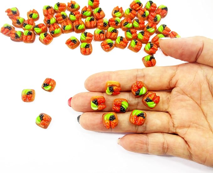 Lot 10 Loose Fruit Danish Puff Pie Dollhouse Miniatures Food Bakery Bread 16639