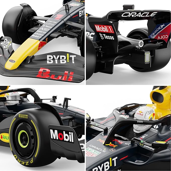 Voltz Toys Authentic Licensed 1:12 F1 RedBull Rb18 Remote Control Car - F1 Collection RC car Series for Kids and Adults - 2.4GHz RC Car for Gift (1:12 RedBull Rb18(NO.1))