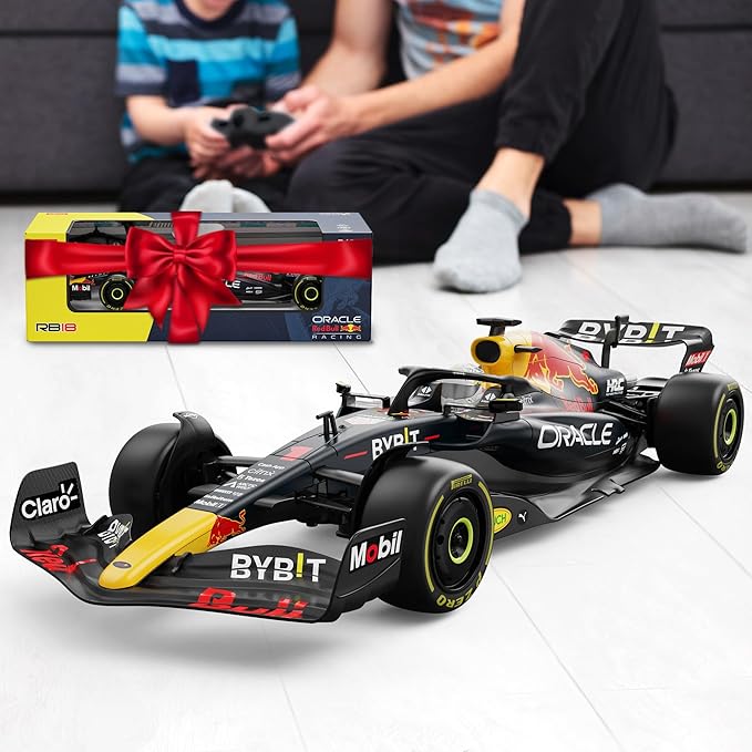 Voltz Toys Authentic Licensed 1:12 F1 RedBull Rb18 Remote Control Car - F1 Collection RC car Series for Kids and Adults - 2.4GHz RC Car for Gift (1:12 RedBull Rb18(NO.1))
