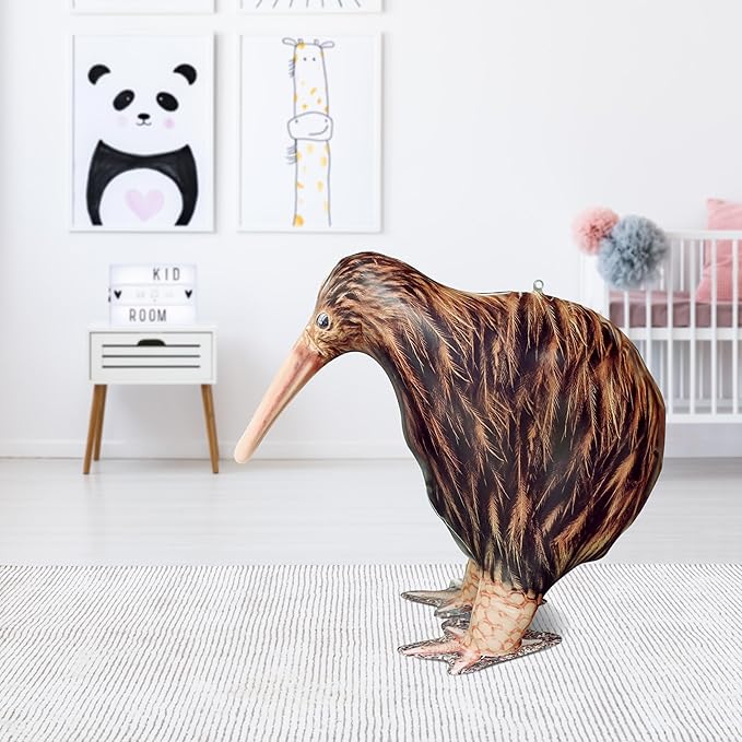 Jet Creations 18" L Inflatable Kiwi Bird, Brown Tan, Realistic Wildlife Animal Figure, for Theme Parties, Pool Fun, Home Yard Décor, Bird Toy for Kids Thanksgiving Christmas Winter