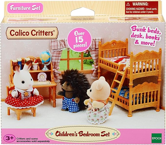 Calico Critters Children's Bedroom Set, Paper, Multicolor