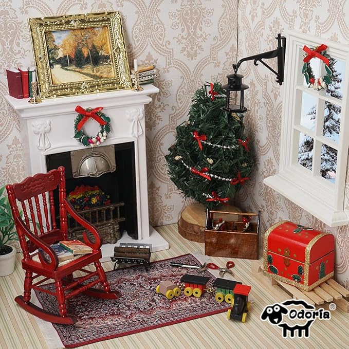 Odoria 1/12 Miniature Dollhouse Christmas Decoration Accessories