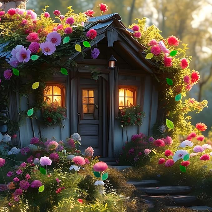 200 Pieces Tiny Leaves Decor for Dollhouse Mini Resin Decor for Crafts Tiny Things for Fairy Garden Micro Landscaping Decoration