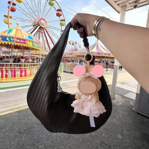 2 Pack 3D Printed Mouse Ears for Dolls, Cute Plush Accessory for Doll Decoration, Perfect for Cosplay, Parties, Gift