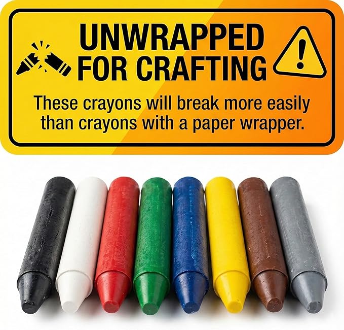 Craytastic! Bulk Unwrapped Crayons (Blue) - Box of 144 Pieces = 48 Full Size for Crafting, Parties, Kids - Broken Crayons, Paperless - Safety Tested Compliant with ASTM D-4236