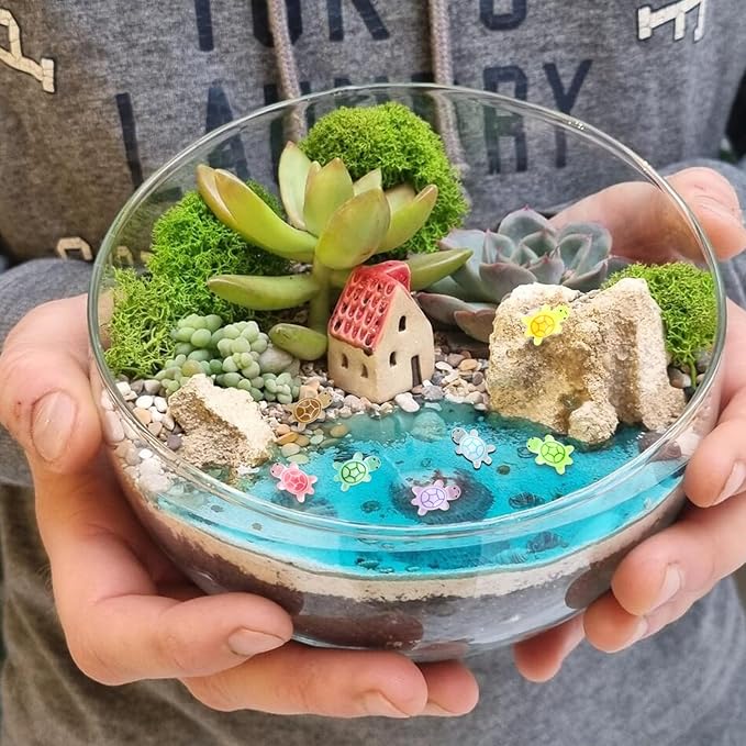 120Pcs Mini Resin Turtles, Glow in the Dark Miniature Tiny Turtles for Crafts, Micro Resin Animals Figurines for DIY Fairy Garden Dollhouse Micro Landscaping Decoration