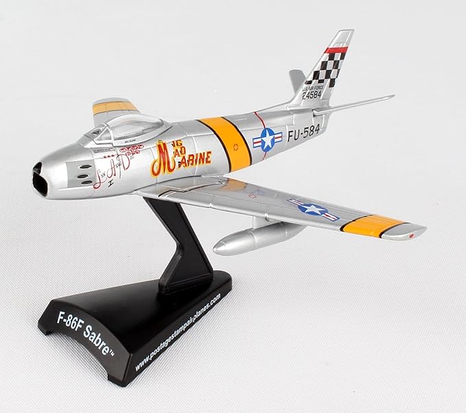 Daron Worldwide Trading Stamp F-86 Sabre Mig Mad Marine Jet