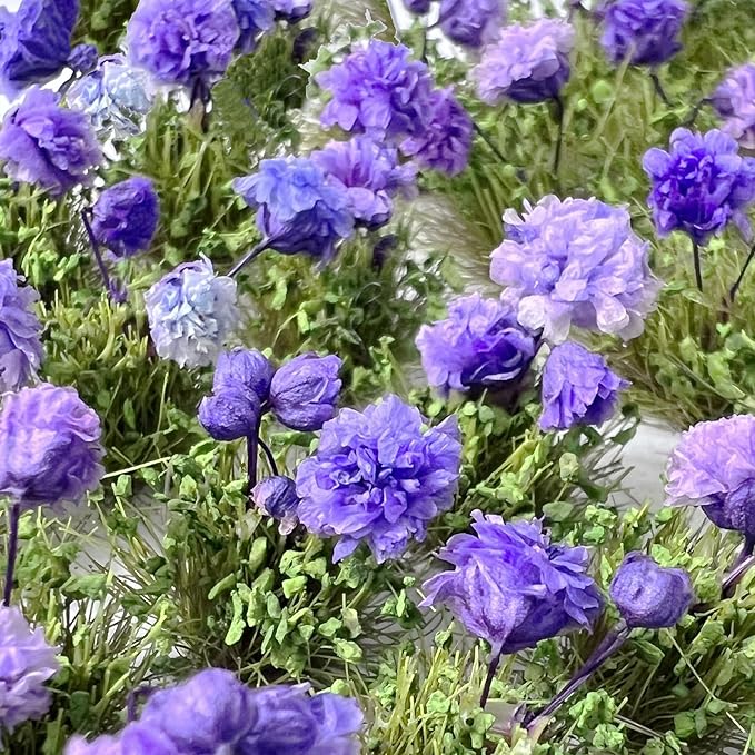 Woohome Flower Cluster Flower Vegetation Groups Grass Tufts Miniature Static Scenery for DIY Architecture Building Model Railway Train Diorama Garden Scenery Landscape Layout (Tulip, Purple)