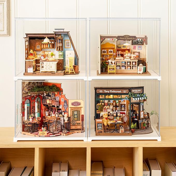 Rolife DIY Miniature House Kit for Adults, Mini Wooden Dollhouse Kit, Tiny House Diorama Building Kits-Birthday Christmas Craft Hobbies Gift for Teens Kids (Baking Kitchen)