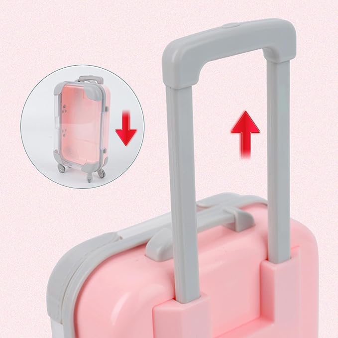 Kiyza False Eyelash Storage Box, Portable Travel Organizer Mini Luggage False Eyelash Tray Makeup Tool (PINK)