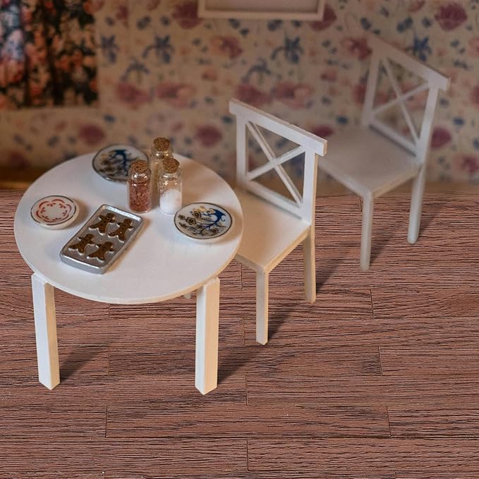 NUOBESTY Peel and Stick Dollhouse Flooring Tiles Miniature Self Adhesive Floor Panels for Dollhouse Decorations DIY 1 12 Scale Wood Floor Accessory for Rooms