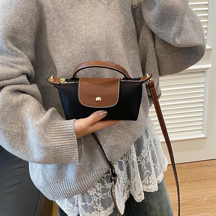 Mini Crossbody Bag for Women - Adjustable Strap Shoulder Purse, Small Spacious Tote with Zipper Pockets for Phone Wallet Keys