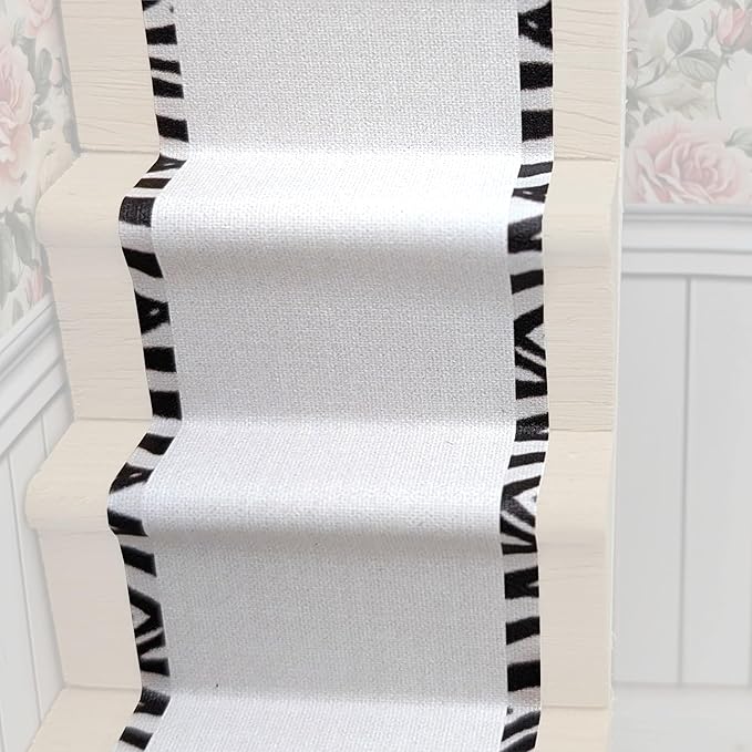 Self-Adhesive Carpet with Real Textile Structure for Dollhouses Scale 1:12 (Zebra Edge)