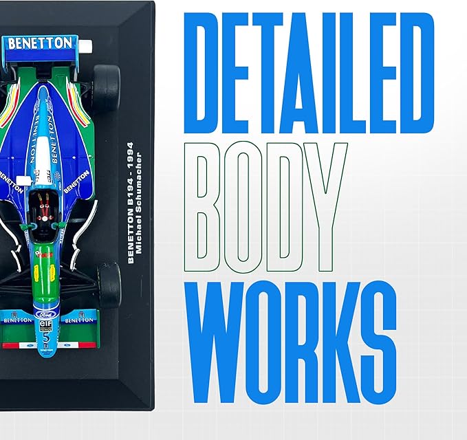 1:43 F1 Team B194-1994 Collection Formula 1 Race 5# Model Inspired by Michael Schumacher Diecast Collectible Model