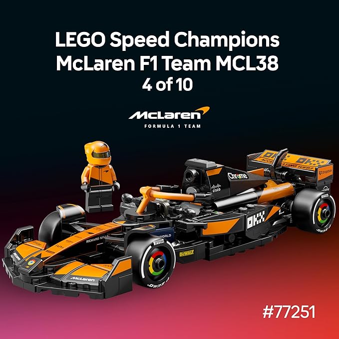LEGO Speed Champions Ultimate Formula 1 Collector's Pack - Contains 10 Sets in 1 - Includes Exclusive Poster - Collectible F1 Model Car Kit - Gift for Race Car Fans - 66802