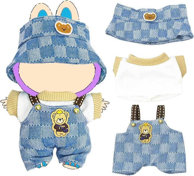 Clothes for Lububu 17cm Dolls(NO Doll) Outfit with Accessories Suit Cute Stylish Dress Up Set