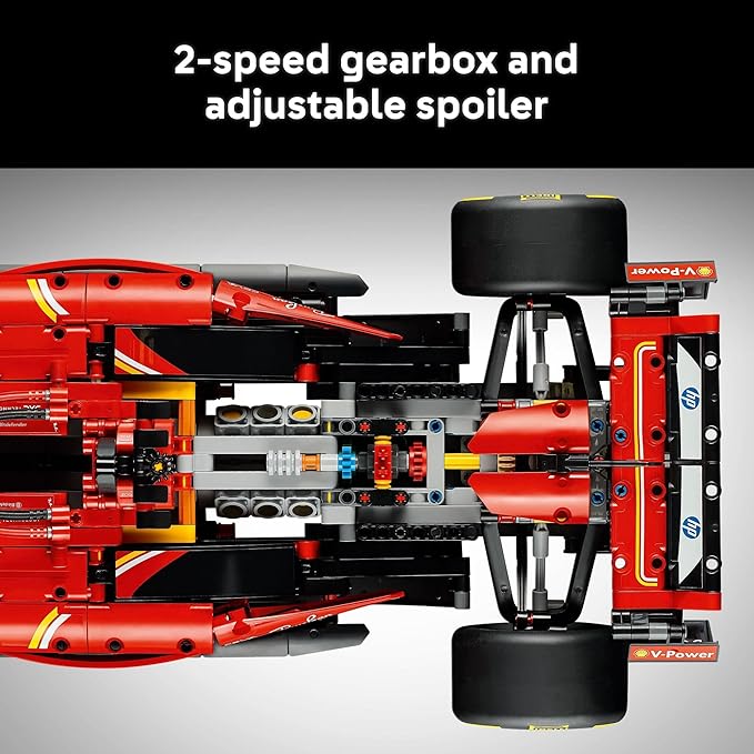 LEGO Technic Ferrari SF-24 F1 Model Car Kit - Building Set for Adults, Ages 18+ with Realistic Features - Ferrari DIY Craft for Display - Gift Idea for F1 Fans - 42207