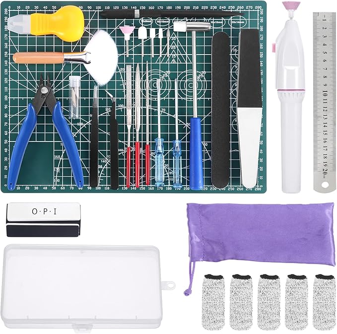 29PCS Gundam Model Tools Kit, Model Basic Tools Kit, Hobby Building Tools Kit for Gundam Basic Model Assembling, Building and Repairing