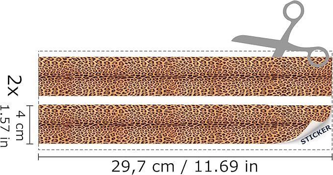 Self-Adhesive Carpet with Real Textile Structure for Dollhouses Scale 1:12 (Leopard Pattern)
