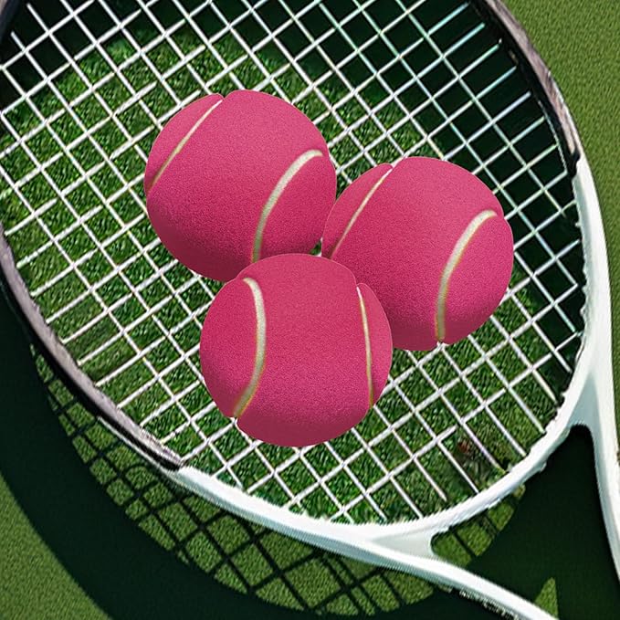 MRYCZ FYRHD 60 Pack Tennis Balls, Training Tennis Balls, Pet Dog Playing Balls, Practice Tennis Balls with Mesh Bag for Transport and Beginner Training