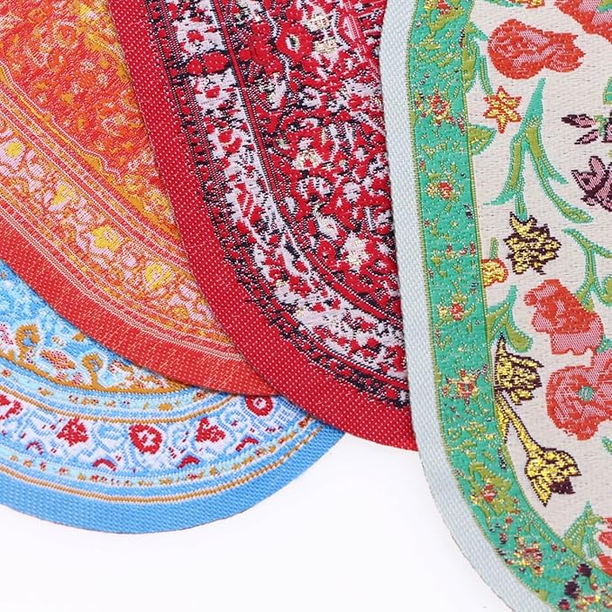 1/12 1/6 Scale Accessories 4pcs Mini Rug Sets for Dollhouse and Decorations,Which Including 4 Colors Miniature Doll House Carpet for Girls Indoors