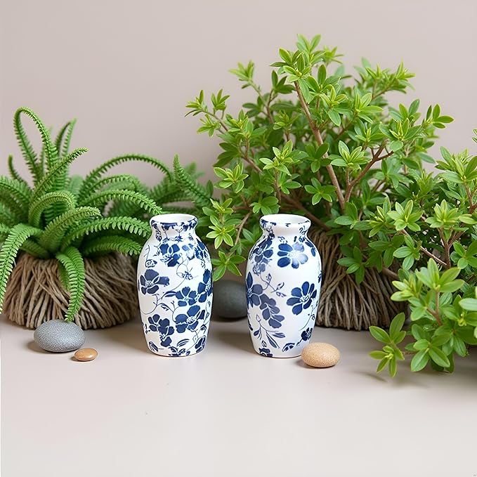 7Pcs 1/12 Miniature Vases Dollhouse Decoration Accessories, DIY Micro Landscaping Decor