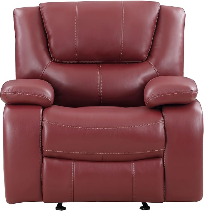 Coaster Home Furnishings Camila 3-Piece Upholstered Reclining Sofa Set Red 610241-S3